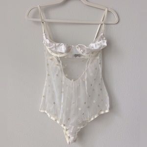 Ell & Gee Lace Ivory Vintage Bodysuit
